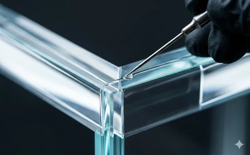 Pegado químico de piezas de acrílico con soldadura invisible para ensambles estructurales